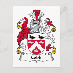 Cobb Family Crest Postcard