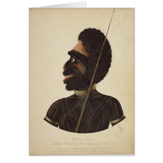 Cobbawn Wogi, native chief of Port Stephen (Front)