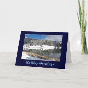 Cobbett Lake After Early Snow Holiday Card