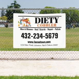 Cobbler Shoe Repair Professional Car Magnet Banner