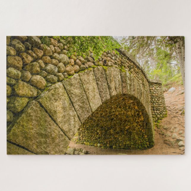 Cobblestone Bridge Acadia National Park Jigsaw Puzzle (Horizontal)