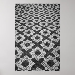 Cobblestone patterns poster