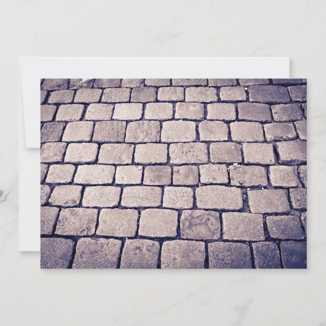 Cobblestone Street Detail, Horizontal Card (Front)