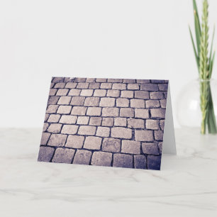 Cobblestone Street Detail, Horizontal Card