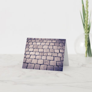 Cobblestone Street Detail, Horizontal Note Card