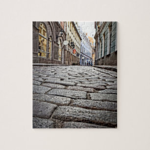 Cobblestone Streets of Europe - 8x10 - 110 pcs Jigsaw Puzzle