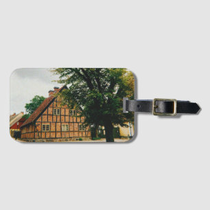 Cobblestone streets of Malmö City Luggage Tag