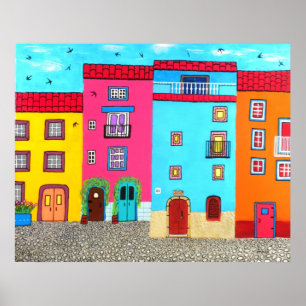 Cobblestone Streets of Sardinia Poster