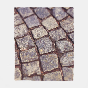 Cobblestones paving stones stones fleece blanket