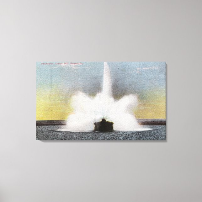 Cobbs Hill Reservoir Fountain View Canvas Print (Front)