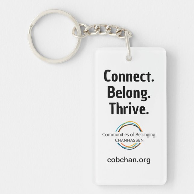 CoBC Keychain - Connect Belong Thrive (Front)