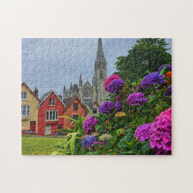 Cobh Ireland Flower Cathedral Puzzle (Horizontal)