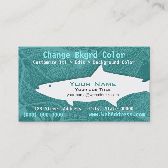 Cobia Fish Business Card (Front)