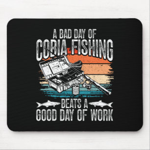 Cobia Fisherman Lure Fishing Rod Equipment Cobia F Mouse Mat