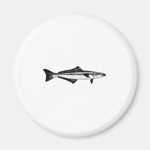 Cobia Line Art Logo Magnet