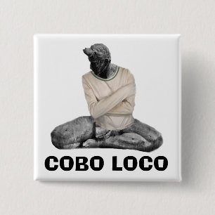 COBO LOCO 15 CM SQUARE BADGE