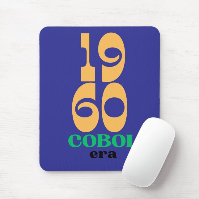Cobol 1960 Era The Birth of Legacy Code Mouse Mat (With Mouse)