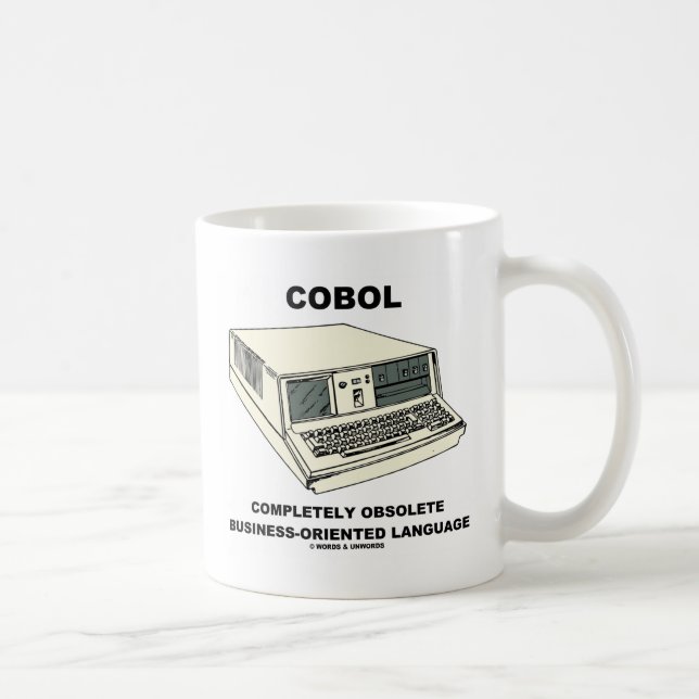COBOL Completely Obsolete Business-Orientated Coffee Mug (Right)