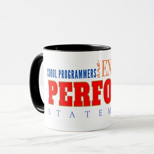 COBOL Expert Perform Statement Classic Coding  Mug (Front Left)
