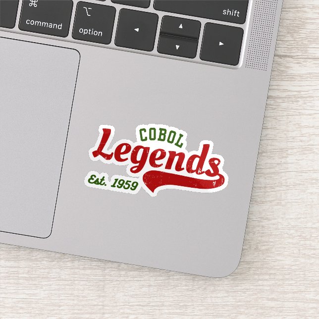 COBOL Legends Est. 1959 – A Retro Tech Sticker (Detail)