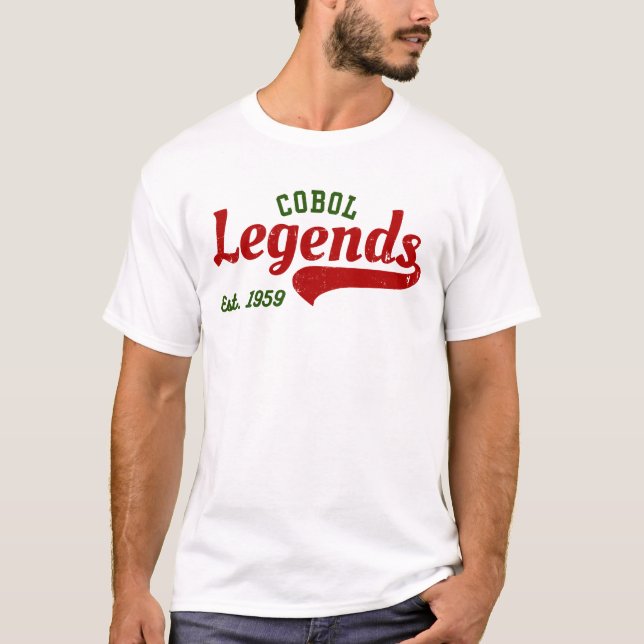COBOL Legends Est. 1959 – A Retro Tech T-Shirt (Front)