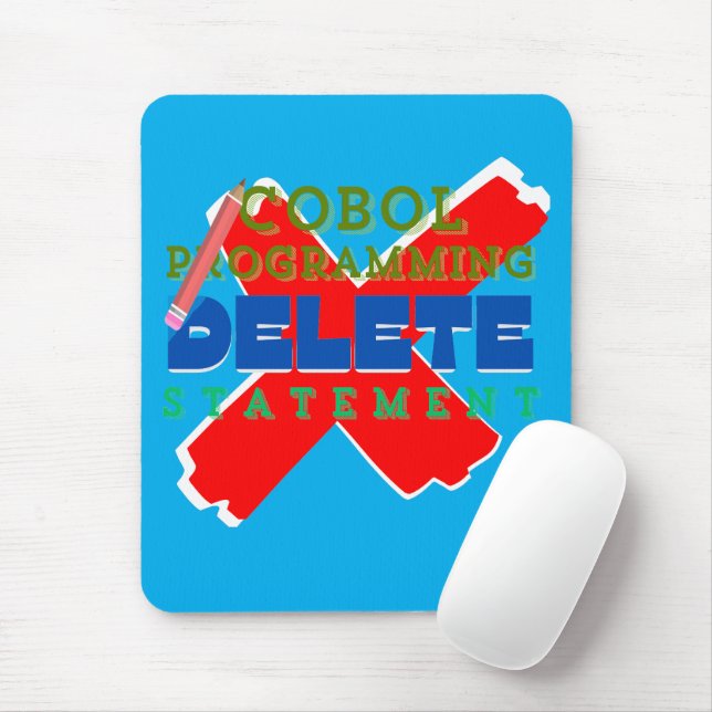 Cobol Programming Delete Statement  Mouse Mat (With Mouse)