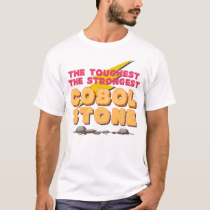 Cobol Programming Language as a Strong Stone T-Shirt