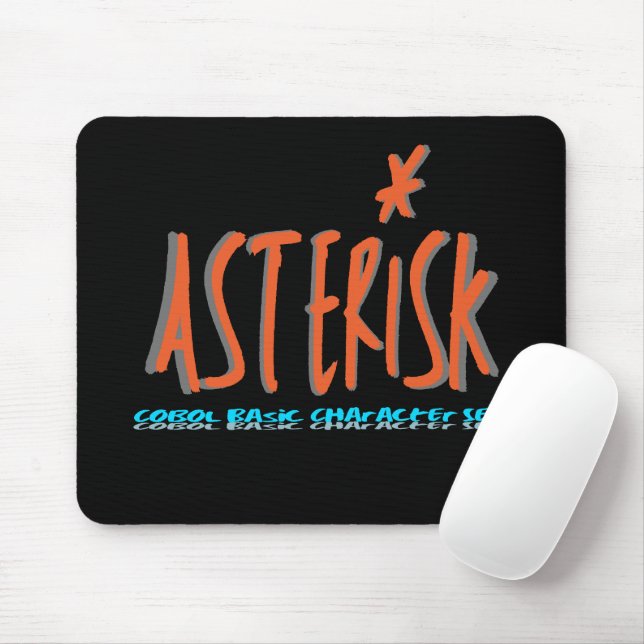 Cobol Programming Language Basic Character Mouse Mat (With Mouse)