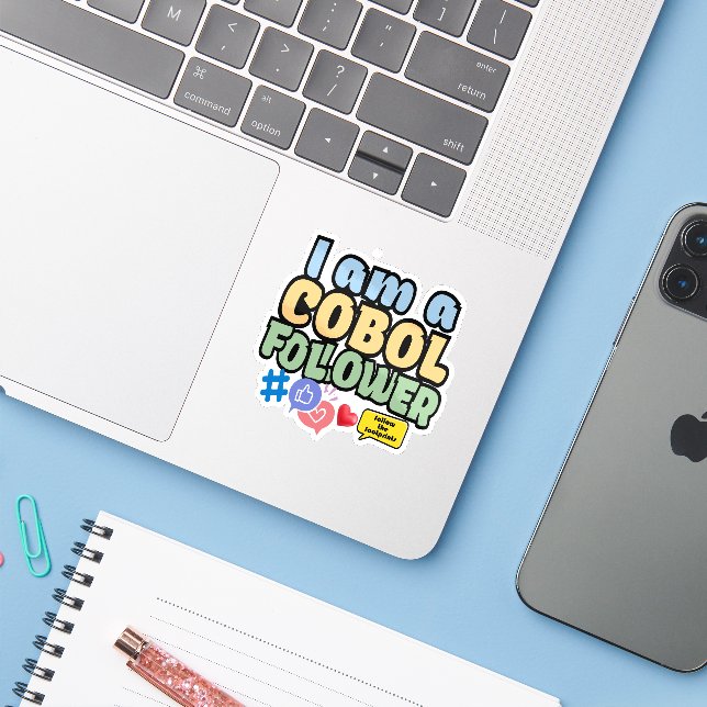 Cobol Programming Language Follower (Laptop w/ iPhone)