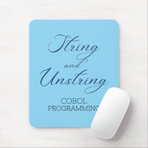 Cobol Programming String and Unstring Verb Mouse Mat