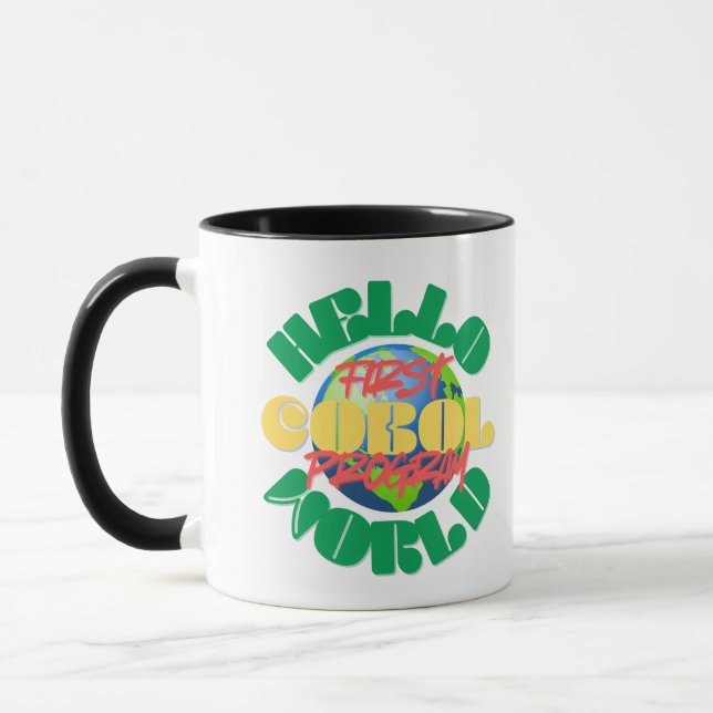 Cobol Programming's Hello World First Program Mug (Left)