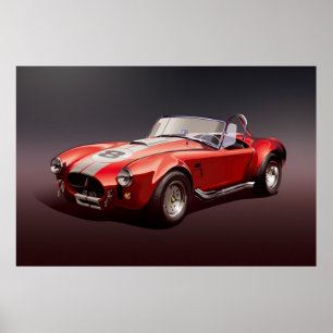 Cobra-427s red Poster