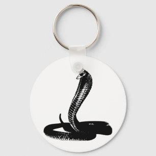 Cobra - black key ring