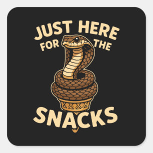 Cobra Cone Ice Cream Venom & Vanilla Square Sticker