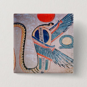 Cobra god, Egyptian 15 Cm Square Badge
