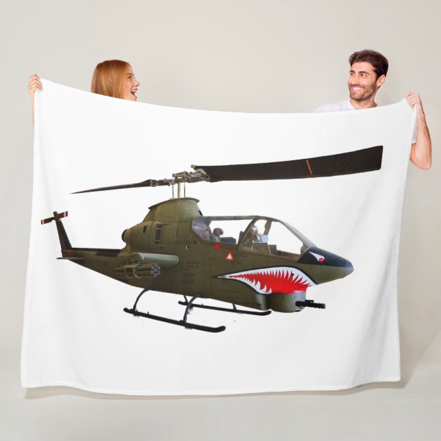 COBRA HELICOPTER FLEECE BLANKET (In Situ)