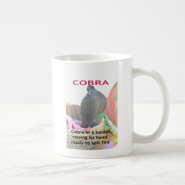 Cobra in Basket Art Print Coffee Mug (Right)