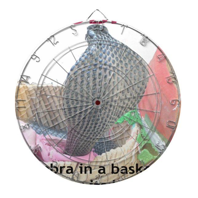 Cobra in Basket Art Print Dartboard (Front)