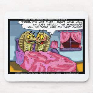 Cobra Marriage Maritial Hiss Funny Gifts & Tees Mouse Mat