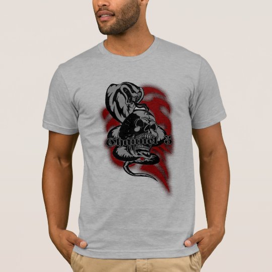Cobra Skull Creepy Snake Illustration T-Shirt