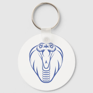 Cobra Snake Blue Predator Boa Reptile  Key Ring