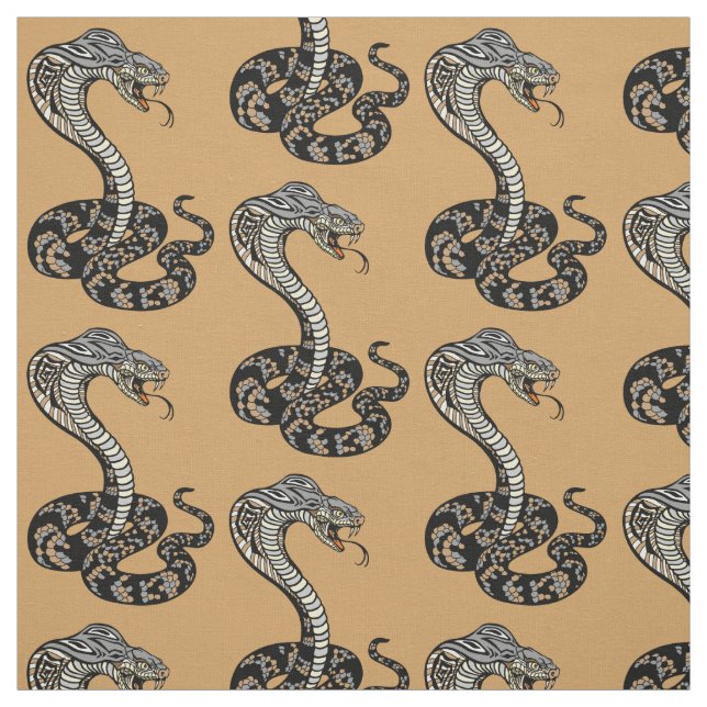 cobra snake fabric (Swatch)