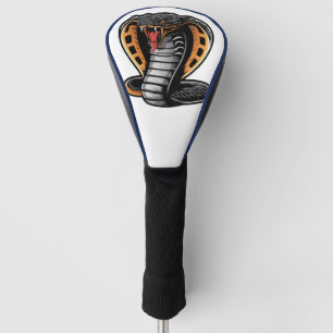 Cobra Snake Illustration Serpent Design leather Golf Head Cover