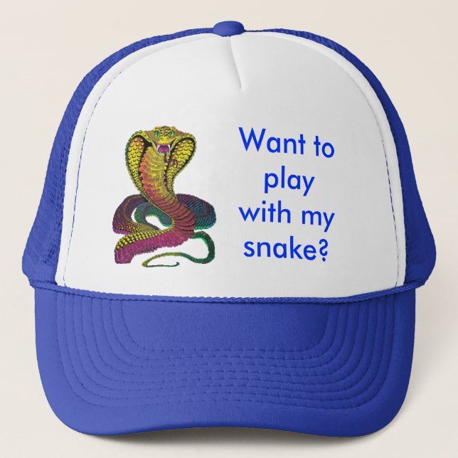 Cobra Snake Trucker Hat (Front)