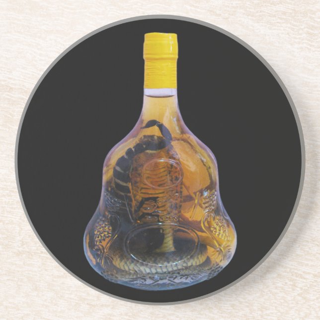 Cobra Snake Vs Scorpion Whiskey ... Yadong Lao Coaster (Front)