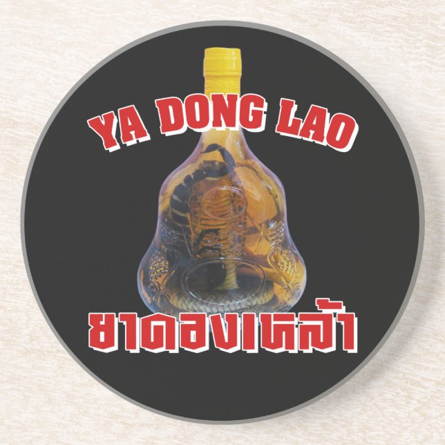 Cobra Snake Vs Scorpion Whiskey ... Yadong Lao Coaster (Front)