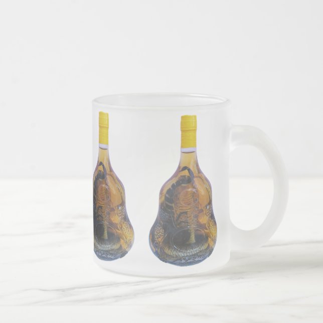 Cobra Snake Vs Scorpion Whiskey ... Yadong Lao Frosted Glass Coffee Mug (Right)