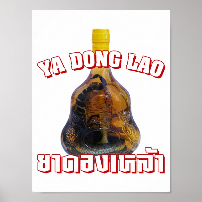 Cobra Snake Vs Scorpion Whiskey ... Yadong Lao Poster (Front)