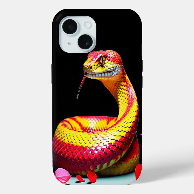 Cobra snake with vibrant red and yellow scales  Case-Mate iPhone case (Back)