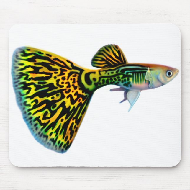 Cobra Snakeskin Male Guppy Mousepad (Front)